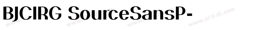 BJCIRG SourceSansP字体转换